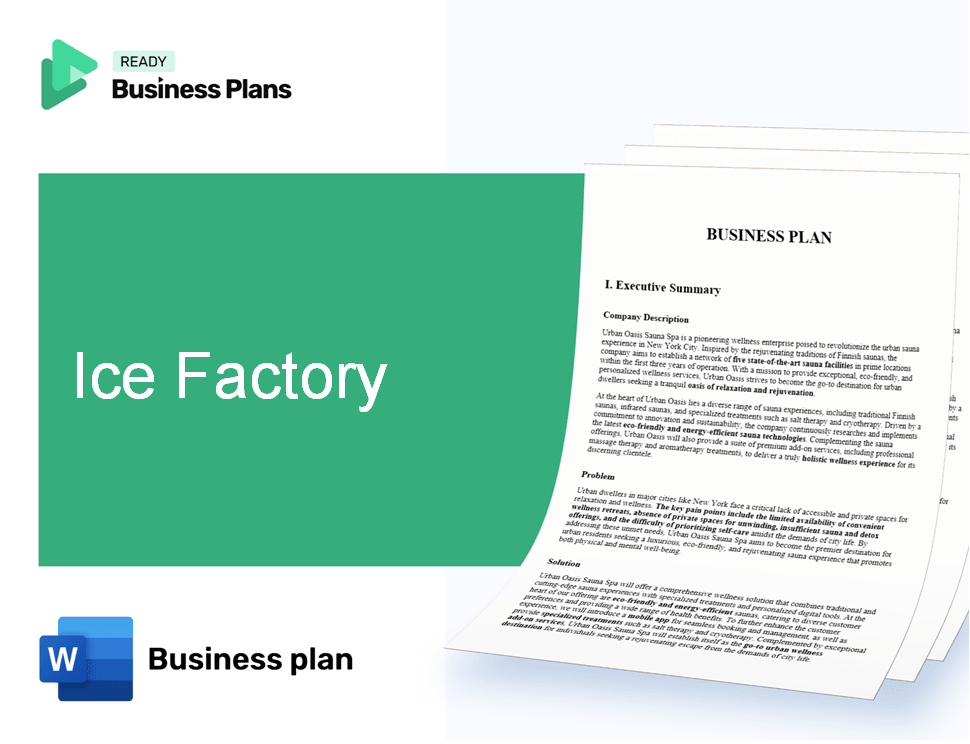 Ice Factory Business Plan
