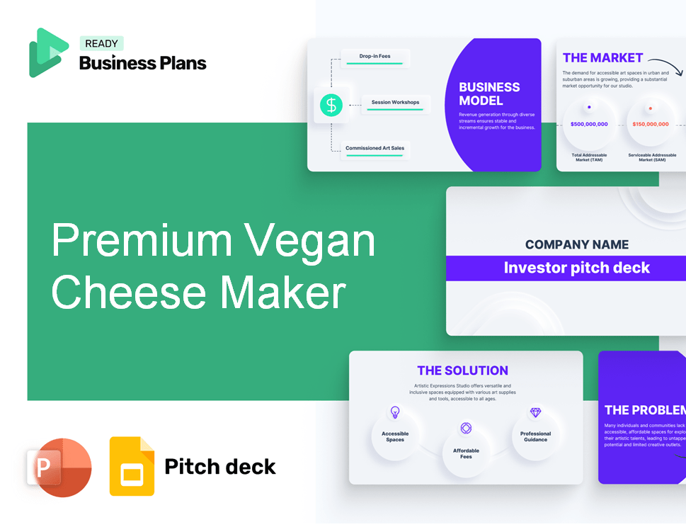 Premium Vegan Cheese Maker Pitch Deck