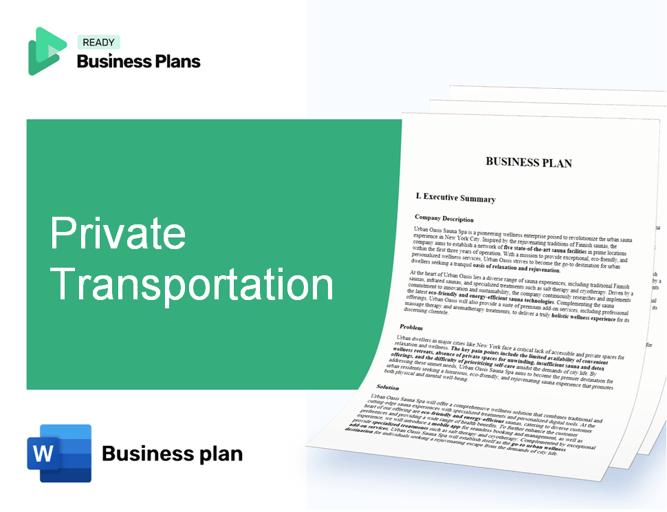 Private Transportation Business Plan