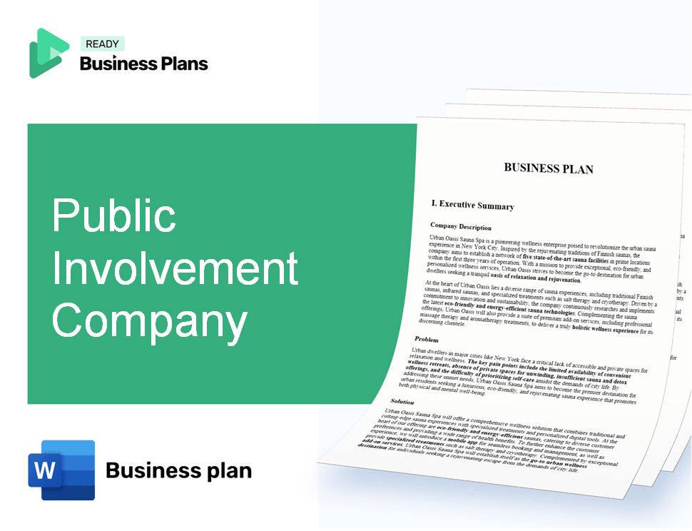 Public Involvement Company Business Plan