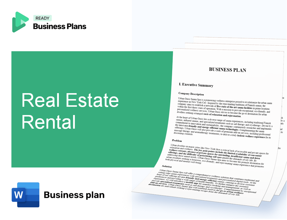 Real Estate Rental Business Plan
