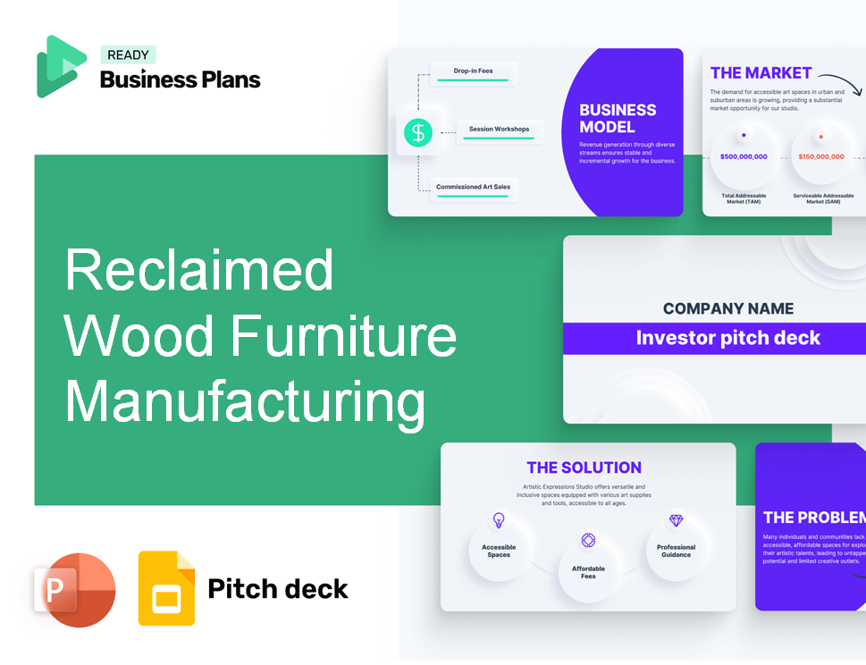 Reclaimed Wood Furniture Manufacturing Pitch Deck