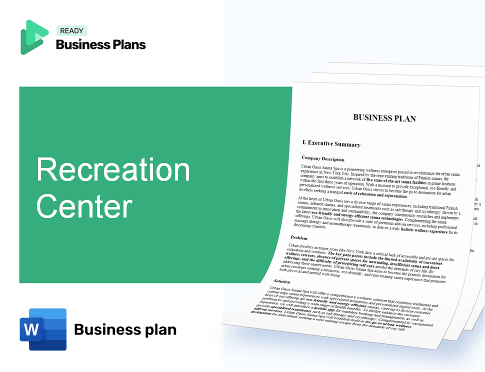 Recreation Center Business Plan