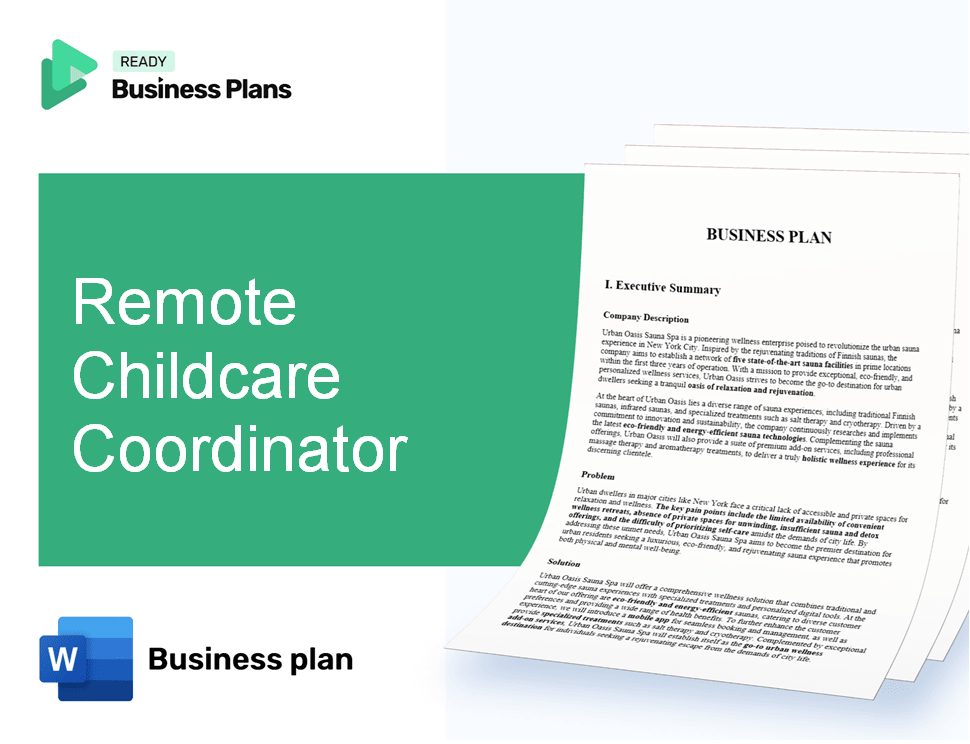 Remote Childcare Coordinator Business Plan