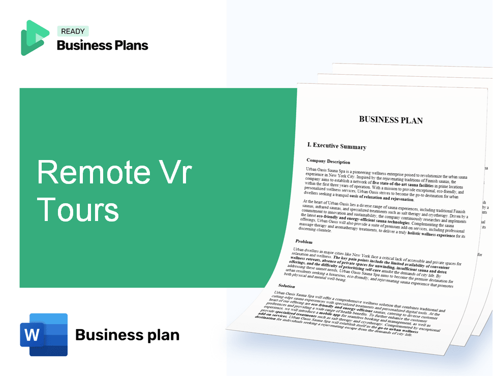 Remote Vr Tours Business Plan