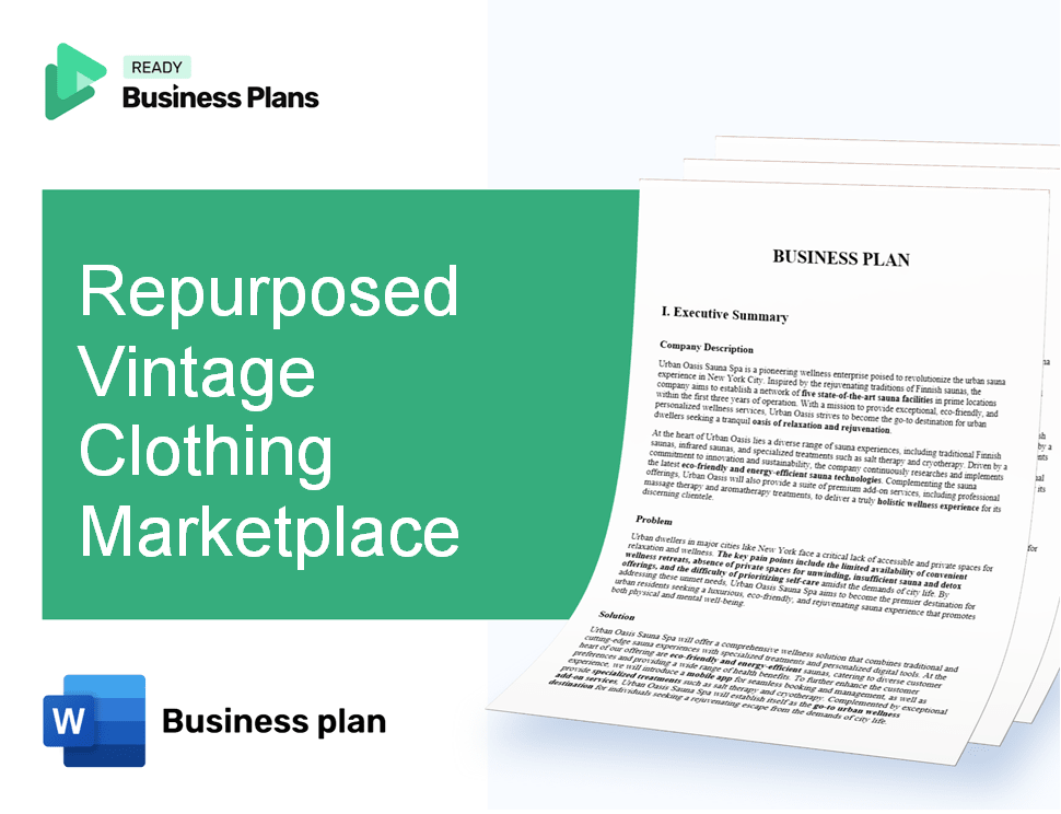 Repurposed Vintage Clothing Marketplace Business Plan