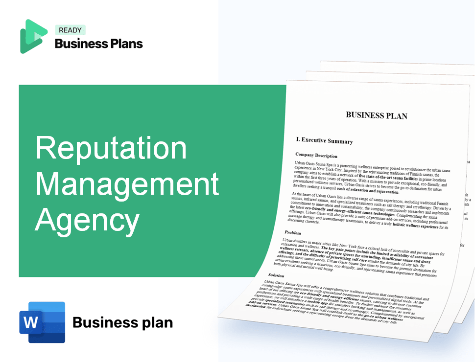 Reputation Management Agency Business Plan