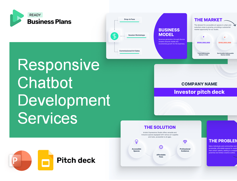 Responsive Chatbot Development Services Pitch Deck