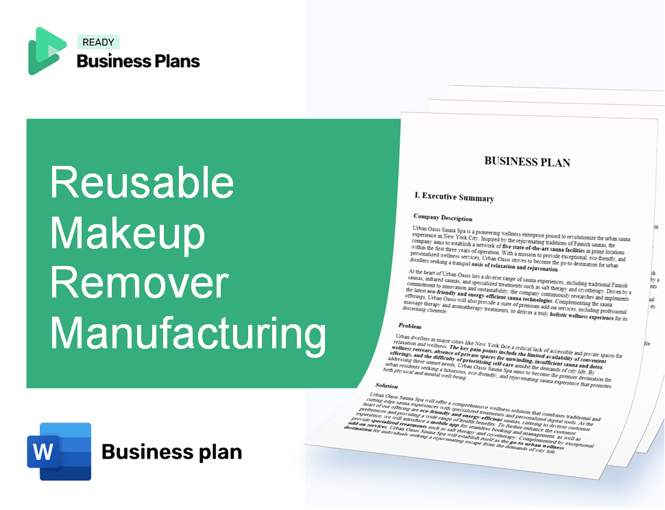 Reusable Makeup Remover Manufacturing Business Plan