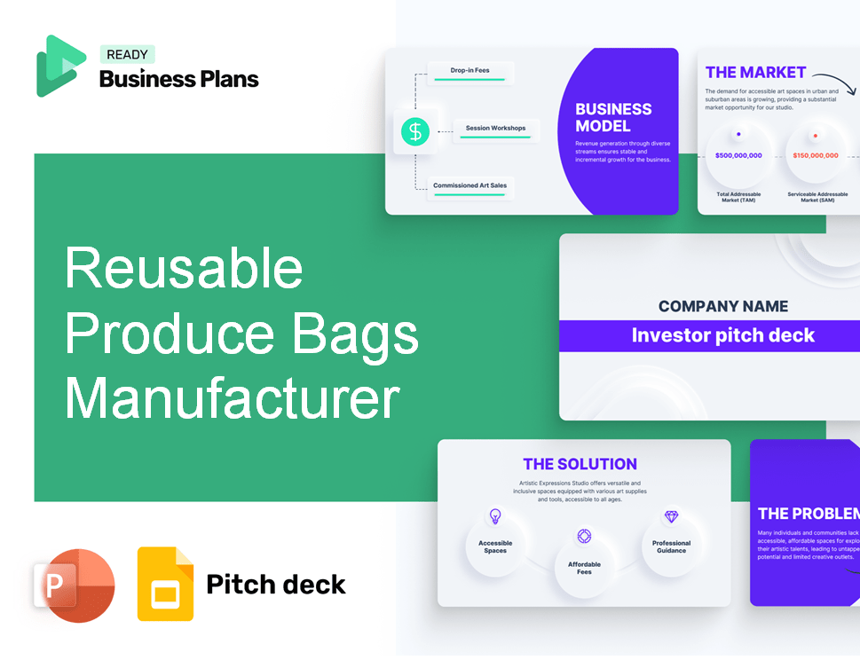 Reusable Produce Bags Manufacturer Pitch Deck
