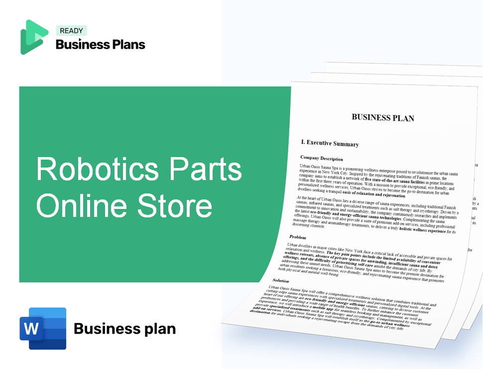 Robotics Parts Online Store Business Plan