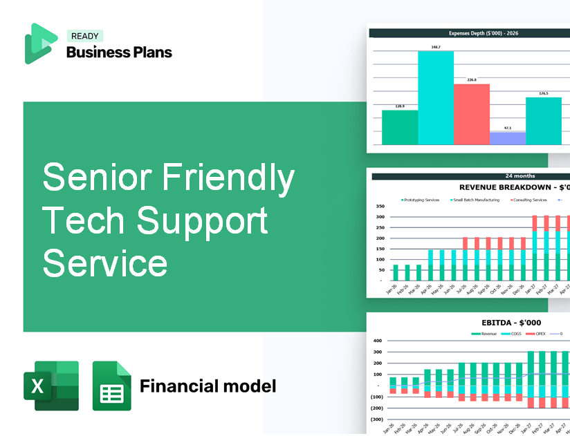 Senior Friendly Tech Support Service Financial Model