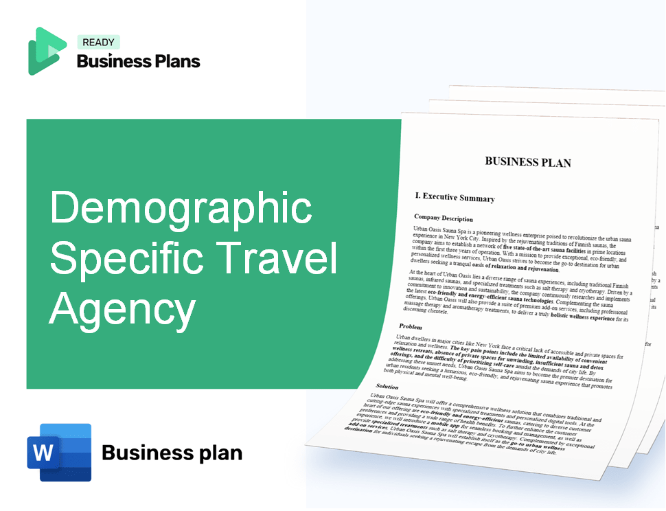 Demographic Specific Travel Agency Business Plan
