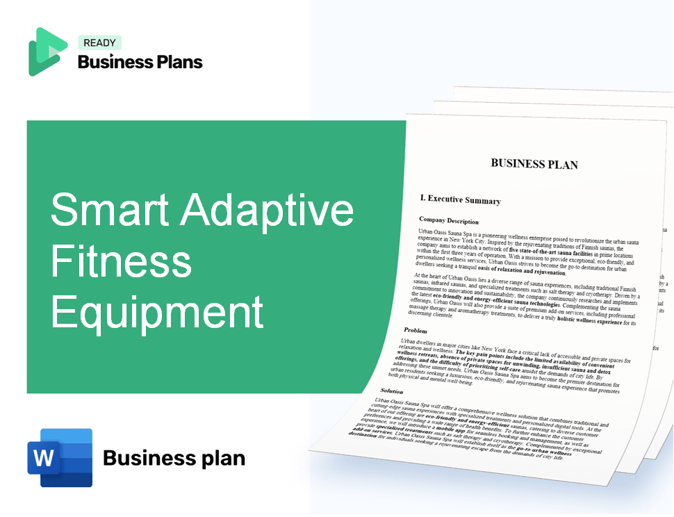 Smart Adaptive Fitness Equipment Business Plan