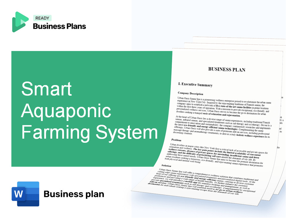 Smart Aquaponic Farming System Business Plan