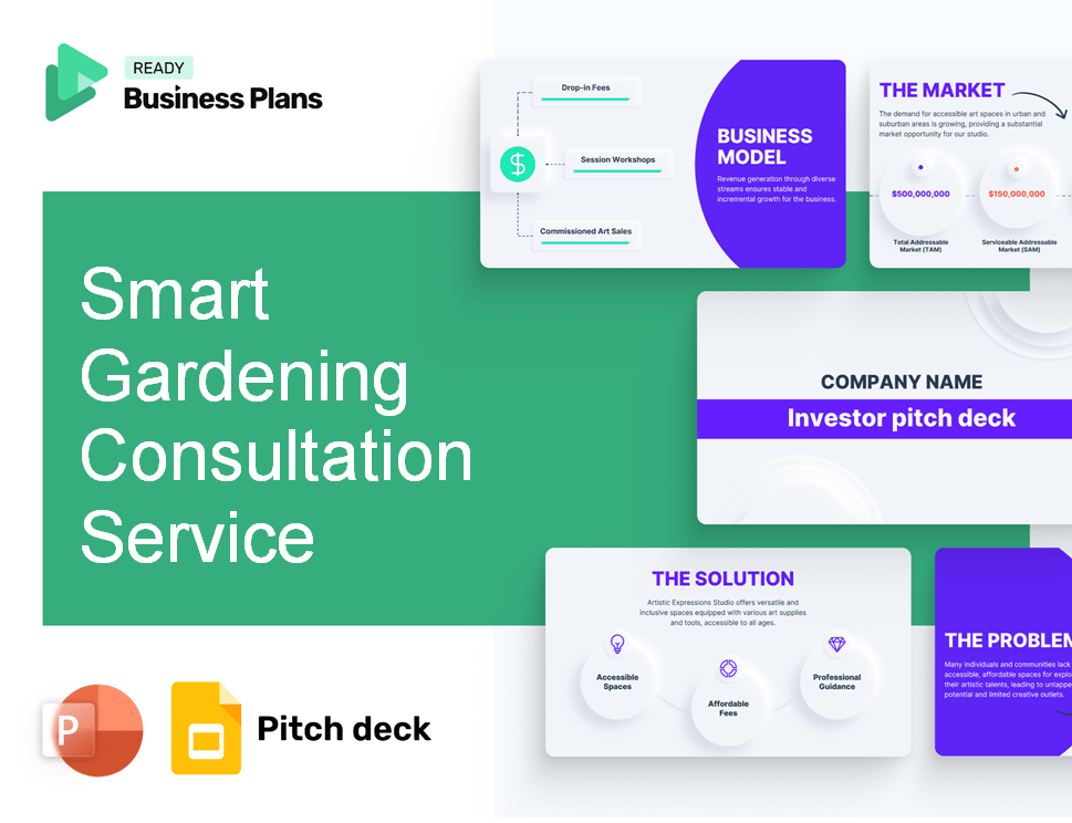 Smart Gardening Consultation Service Pitch Deck