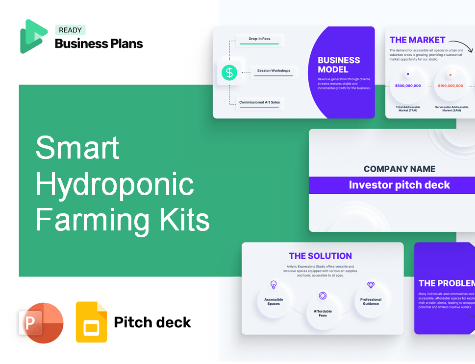 Smart Hydroponic Farming Kits Pitch Deck