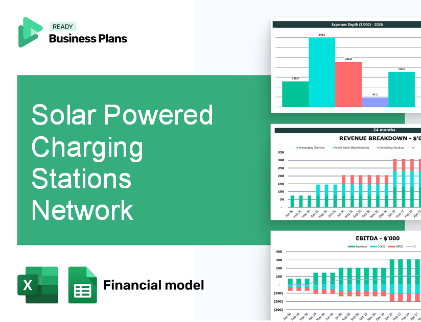 Solar Powered Charging Stations Network Financial Model