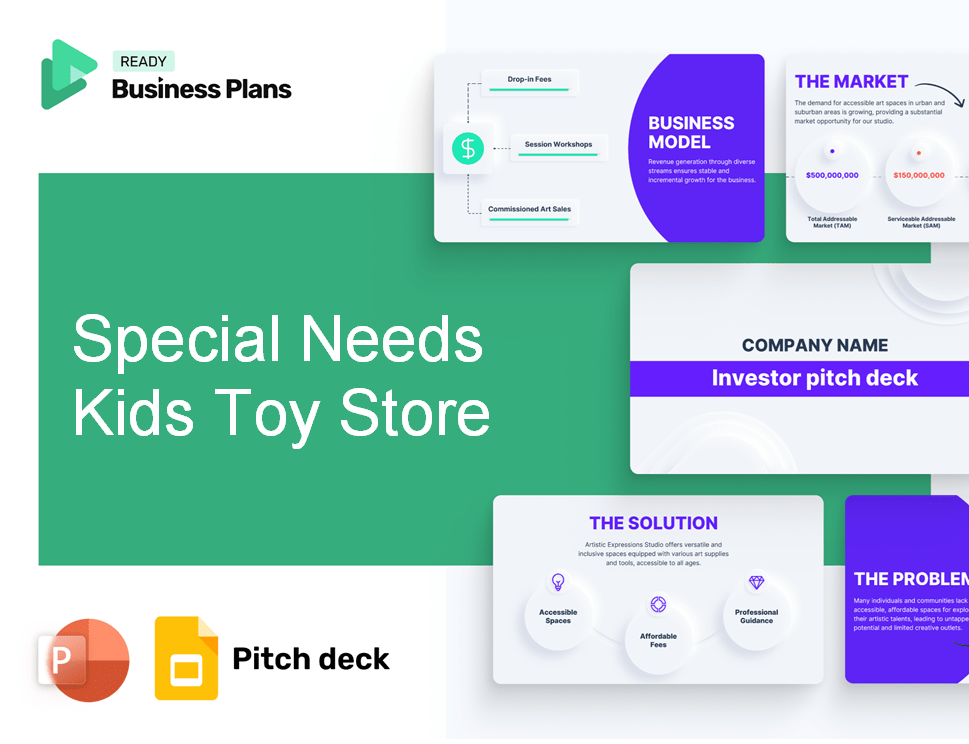 Special Needs Kids Toy Store Pitch Deck