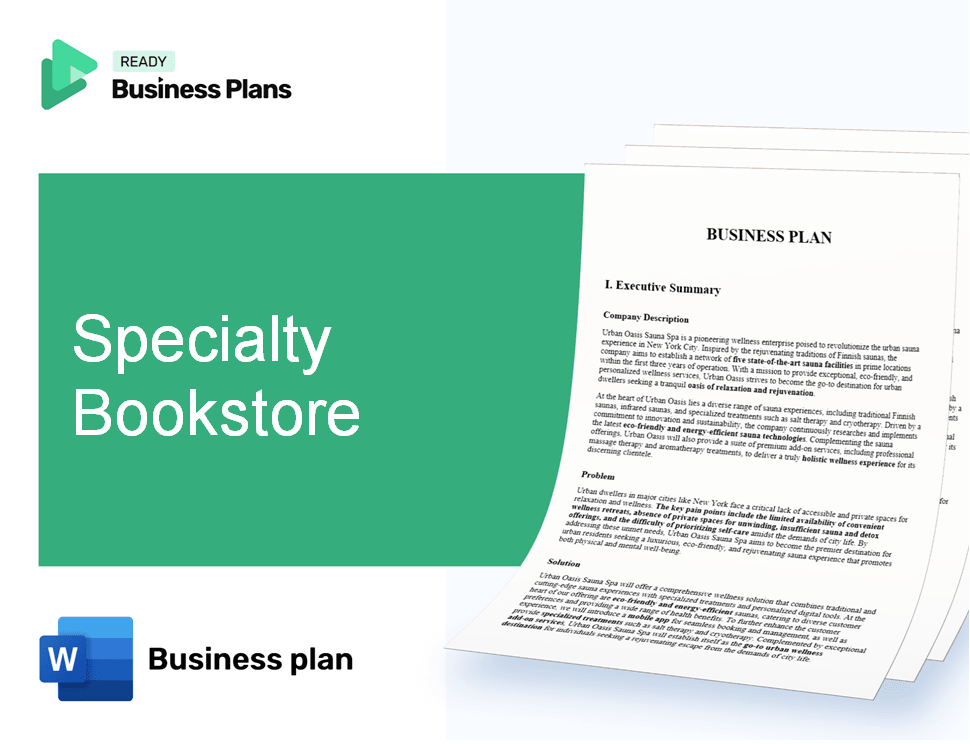 Specialty Bookstore Business Plan