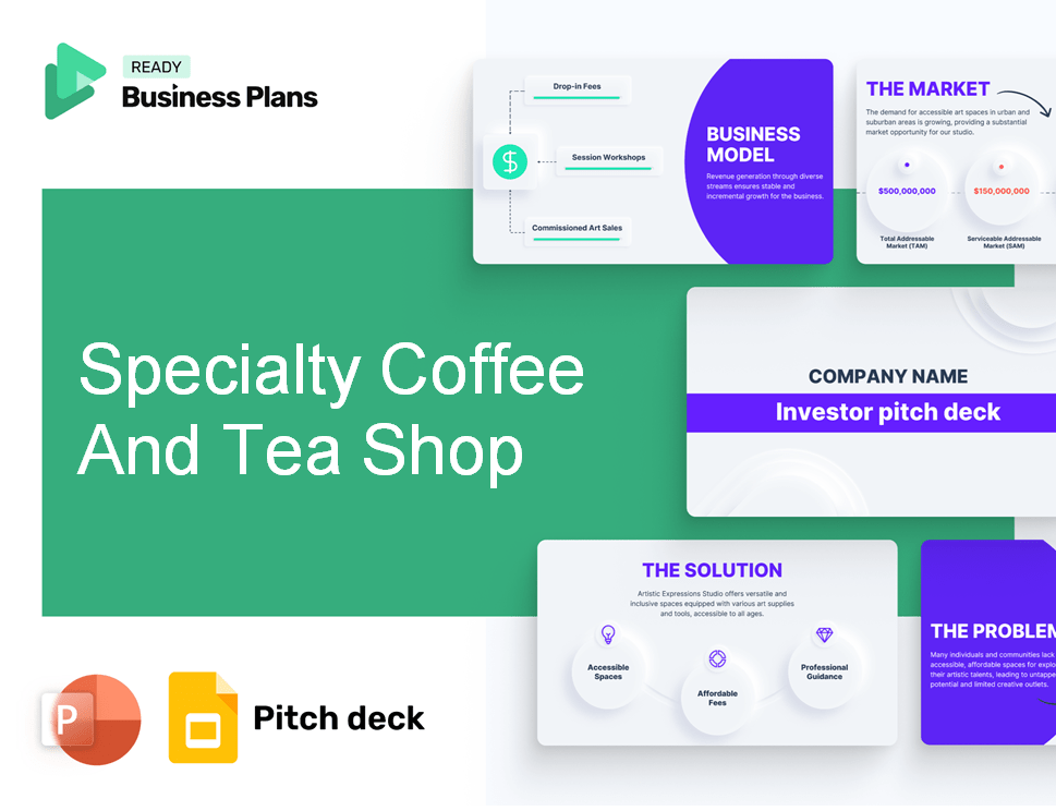 Specialty Coffee And Tea Shop Pitch Deck