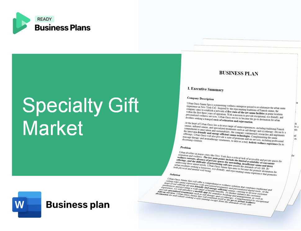 Specialty Gift Market Business Plan