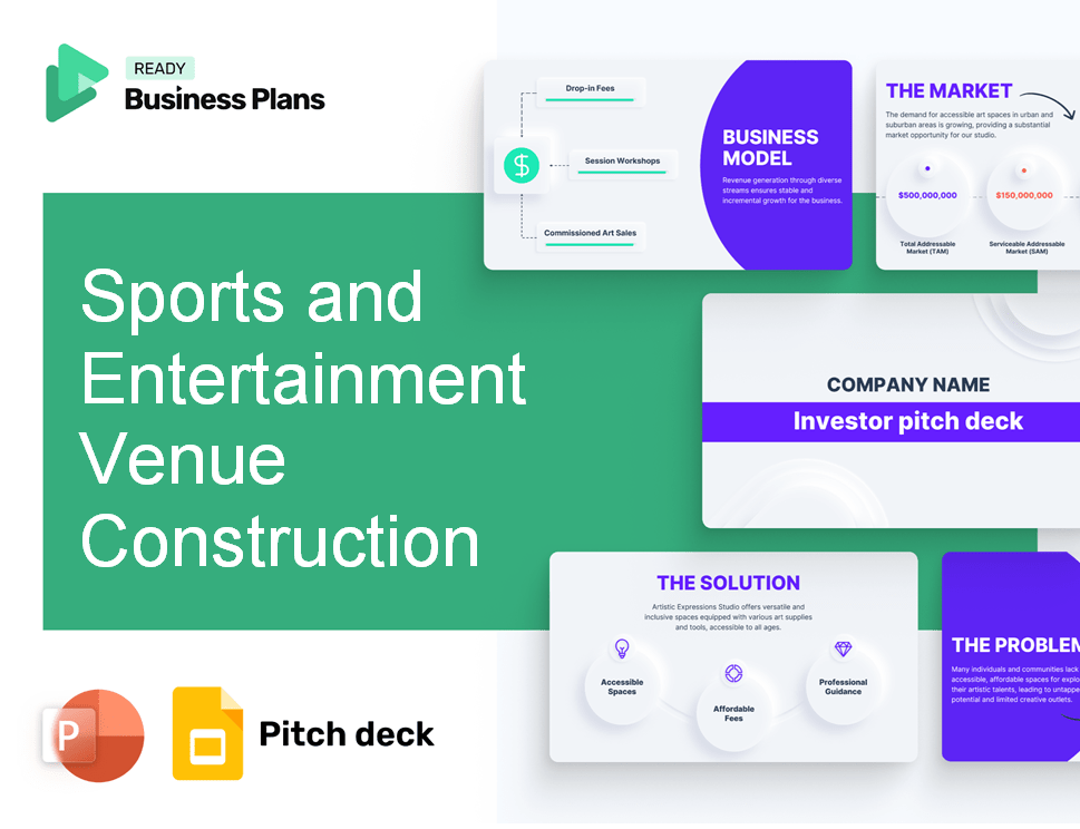 Sports and Entertainment Venue Construction Pitch Deck