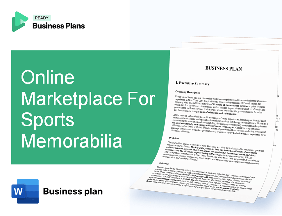 Online Marketplace For Sports Memorabilia Business Plan