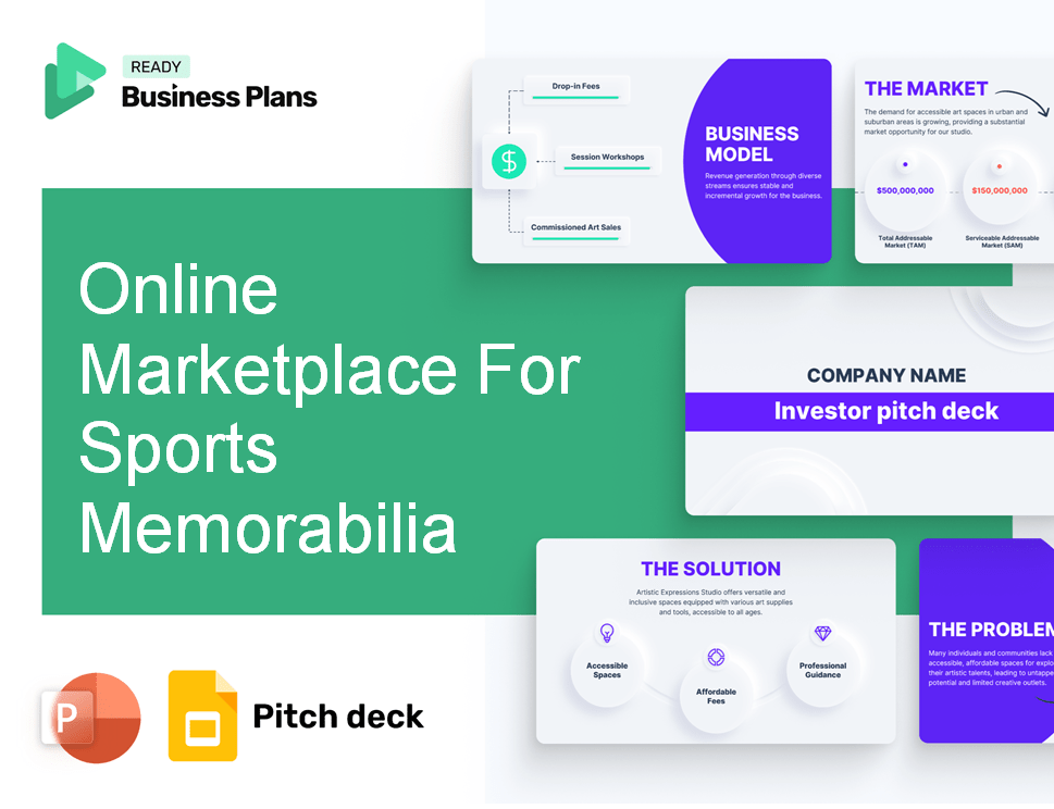 Online Marketplace For Sports Memorabilia Pitch Deck