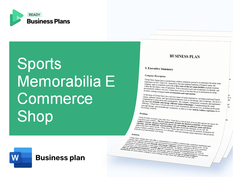 Sports Memorabilia E Commerce Shop Business Plan