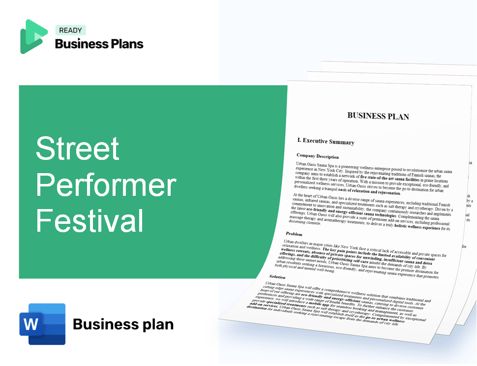 Street Performer Festival Business Plan