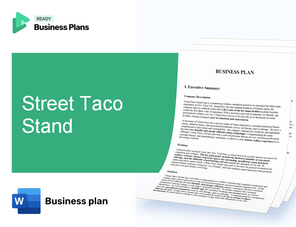 Street Taco Stand Business Plan