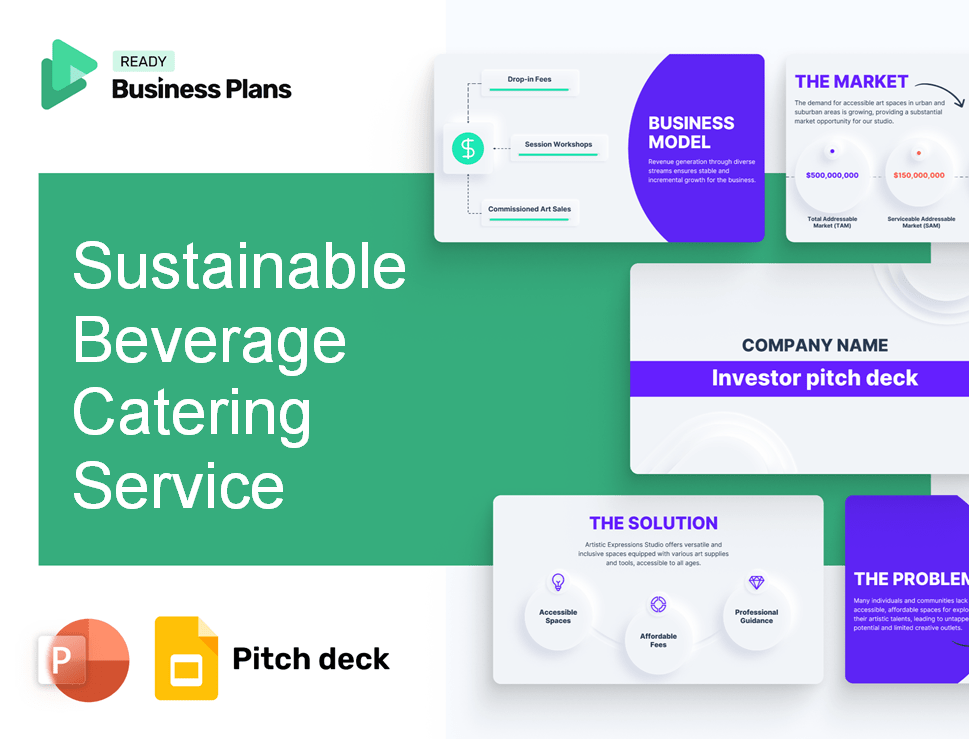 Sustainable Beverage Catering Service Pitch Deck