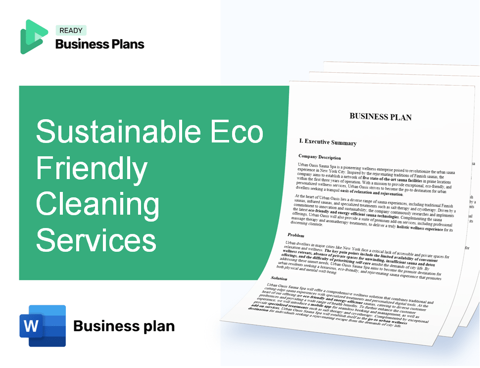 Sustainable Eco Friendly Cleaning Services Business Plan