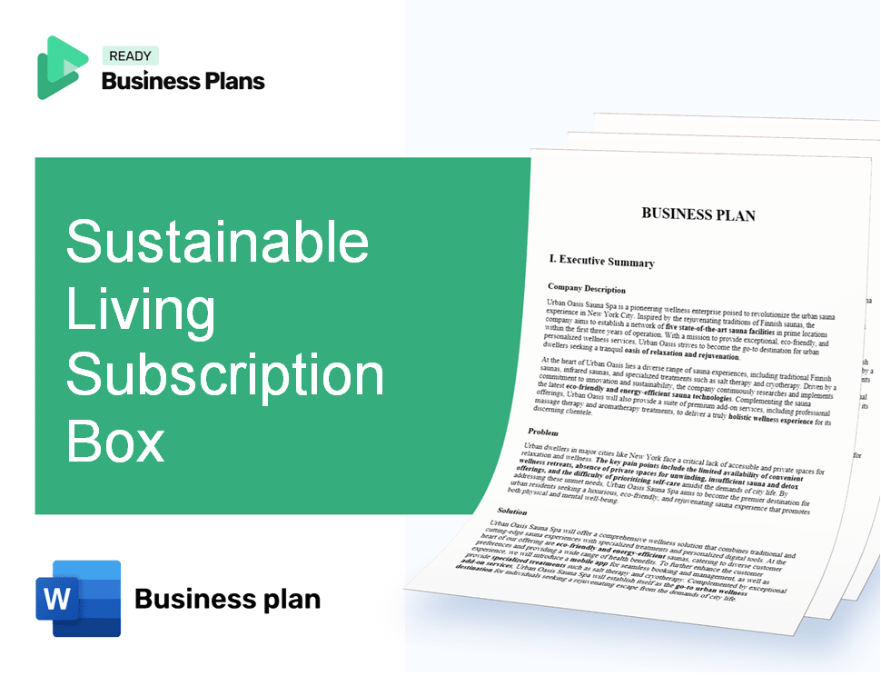 Sustainable Living Subscription Box Business Plan