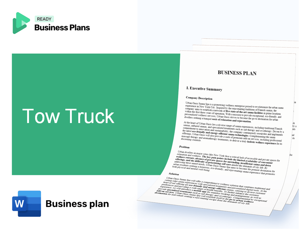 Tow Truck Business Plan