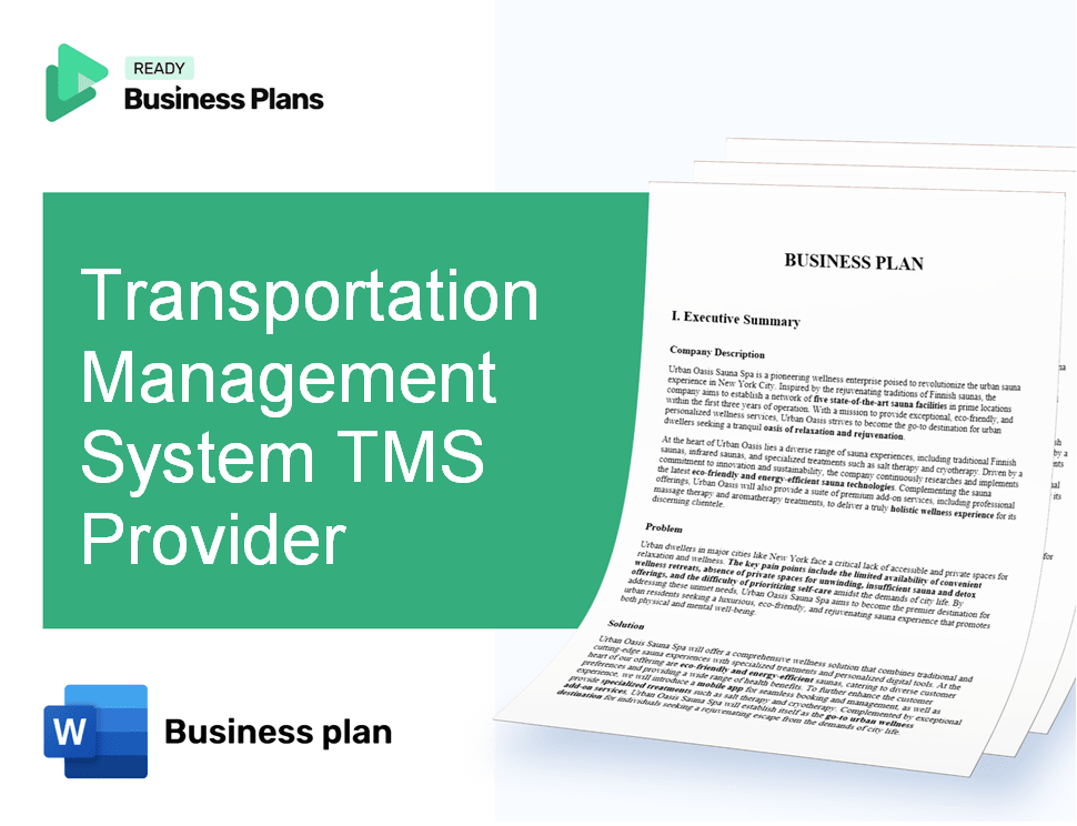 Transportation Management System TMS Provider Business Plan