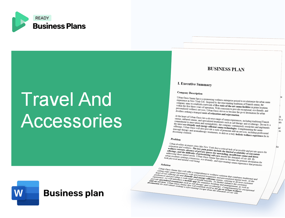 Travel And Accessories Business Plan