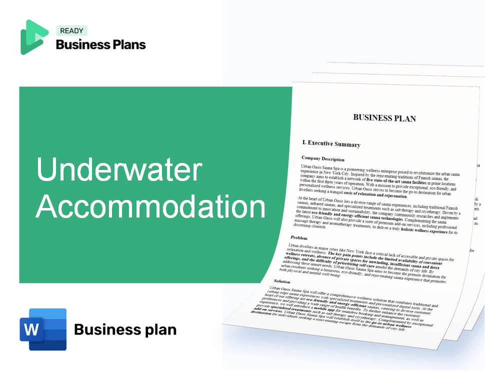Underwater Accommodation Business Plan