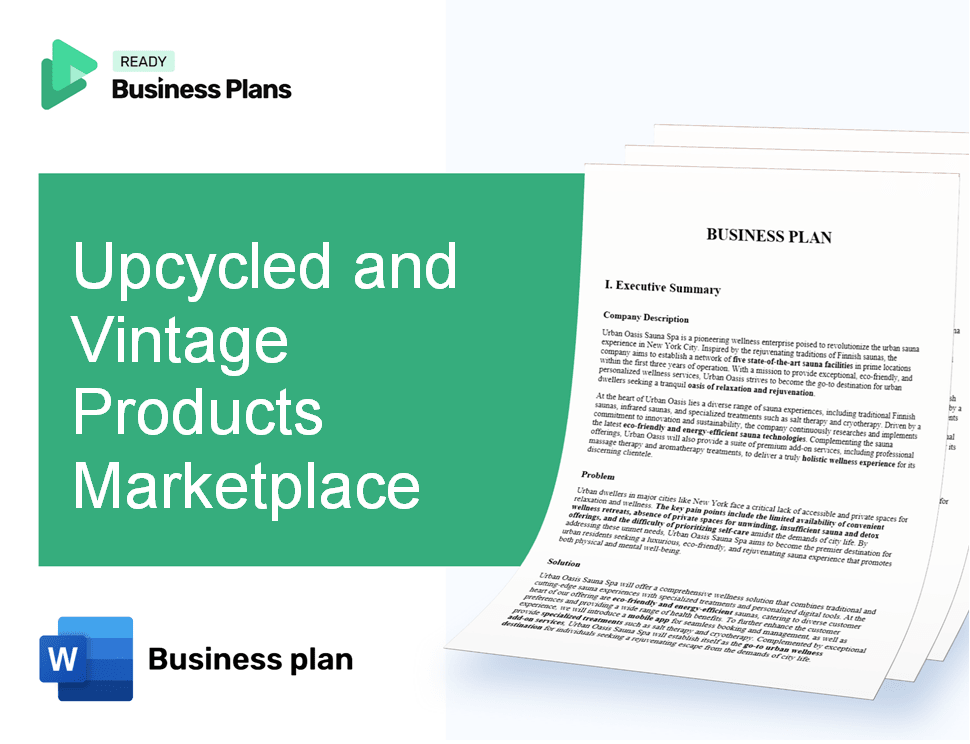 Upcycled and Vintage Products Marketplace Business Plan