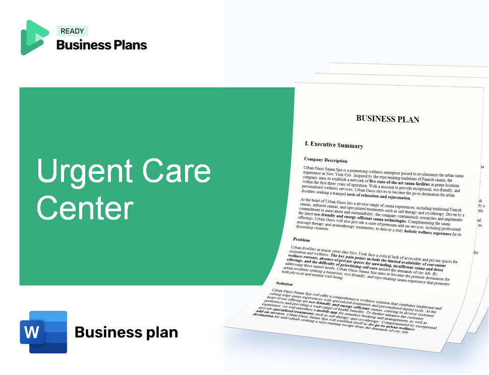 Urgent Care Center Business Plan