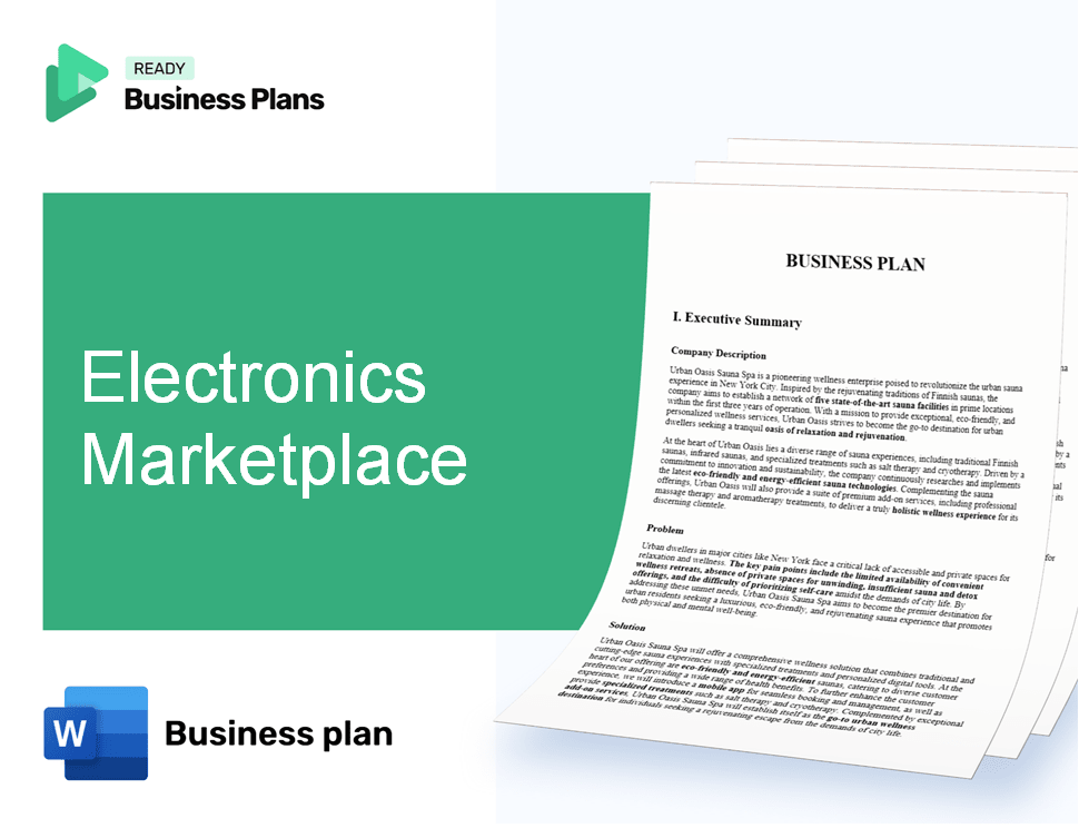 Electronics Marketplace Business Plan