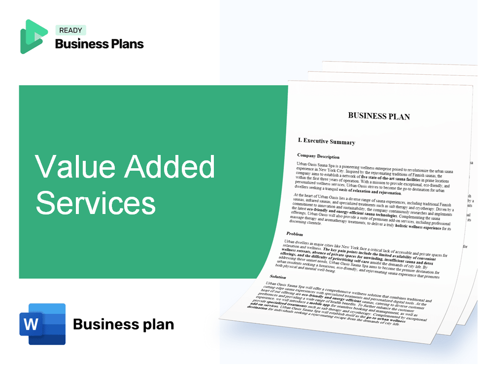 Value Added Services Business Plan
