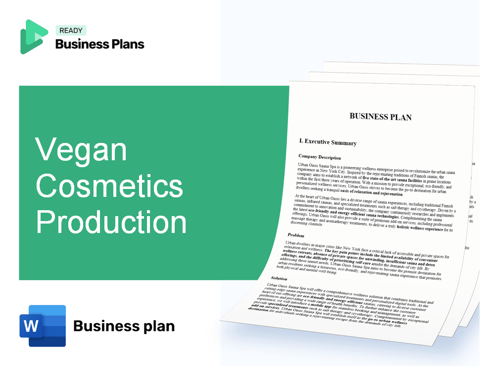 Vegan Cosmetics Production Business Plan