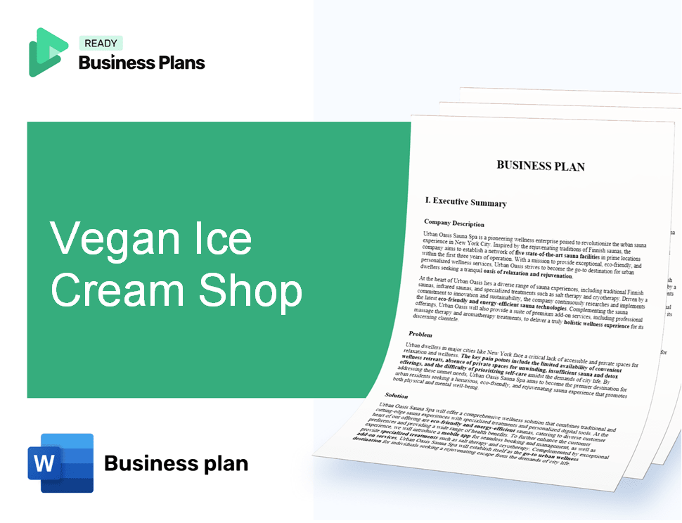 Vegan Ice Cream Shop Business Plan