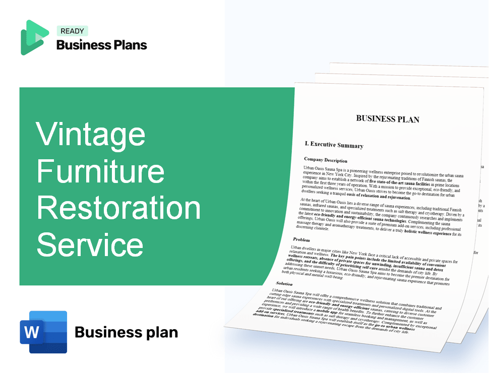 Vintage Furniture Restoration Service Business Plan