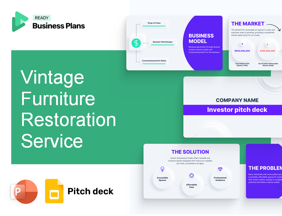 Vintage Furniture Restoration Service Pitch Deck