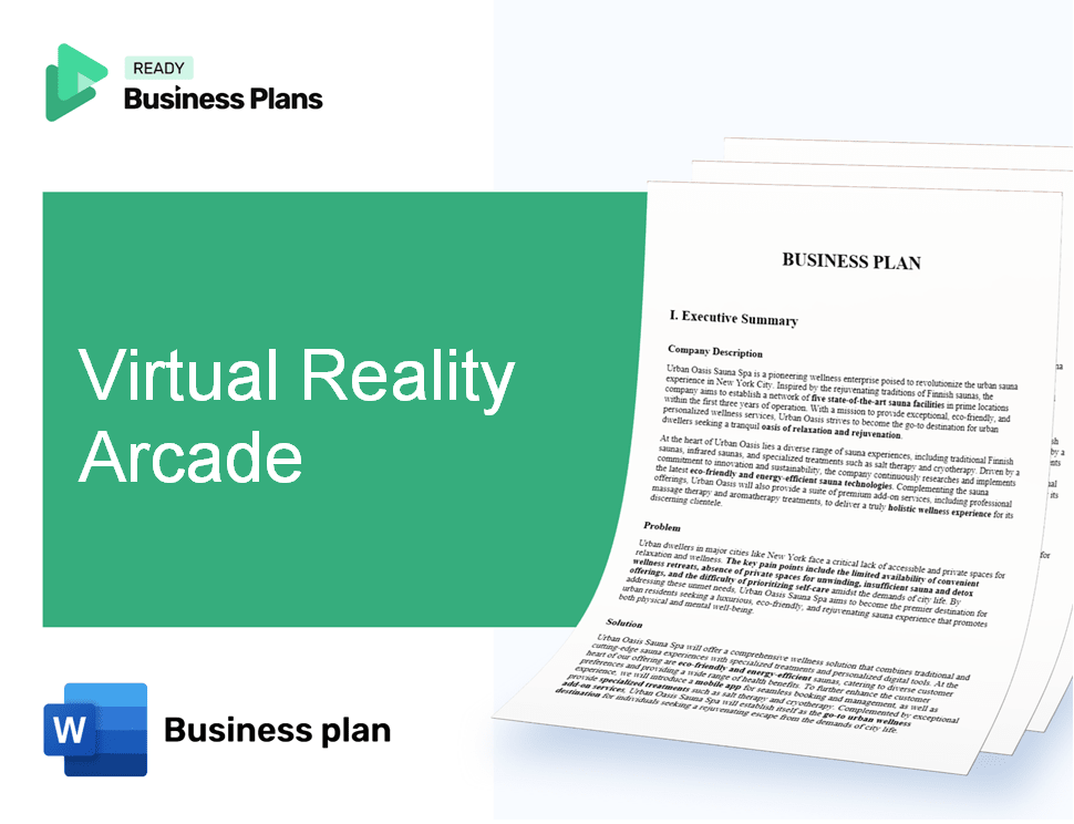 Virtual Reality Arcade Business Plan