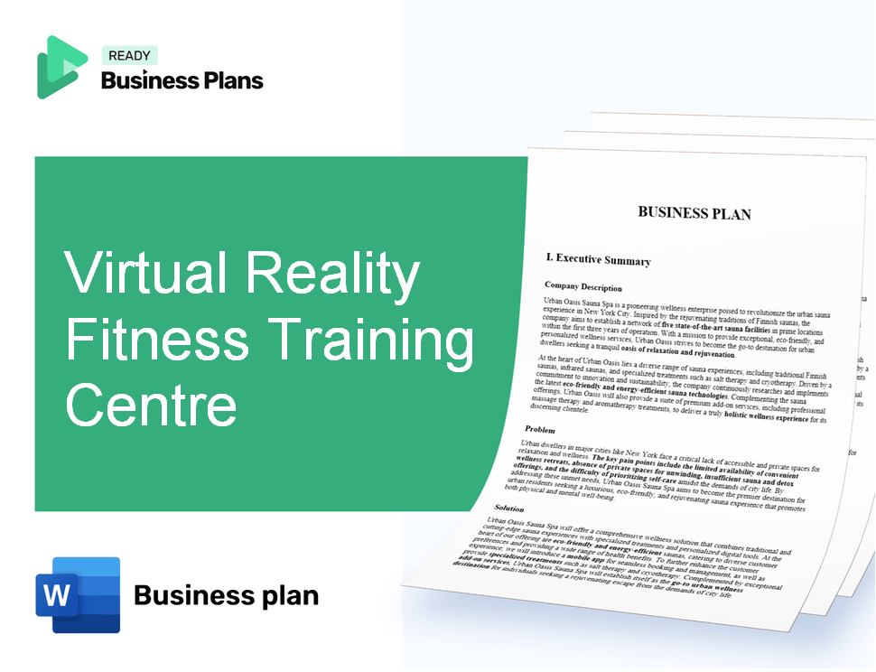 Virtual Reality Fitness Training Centre Business Plan
