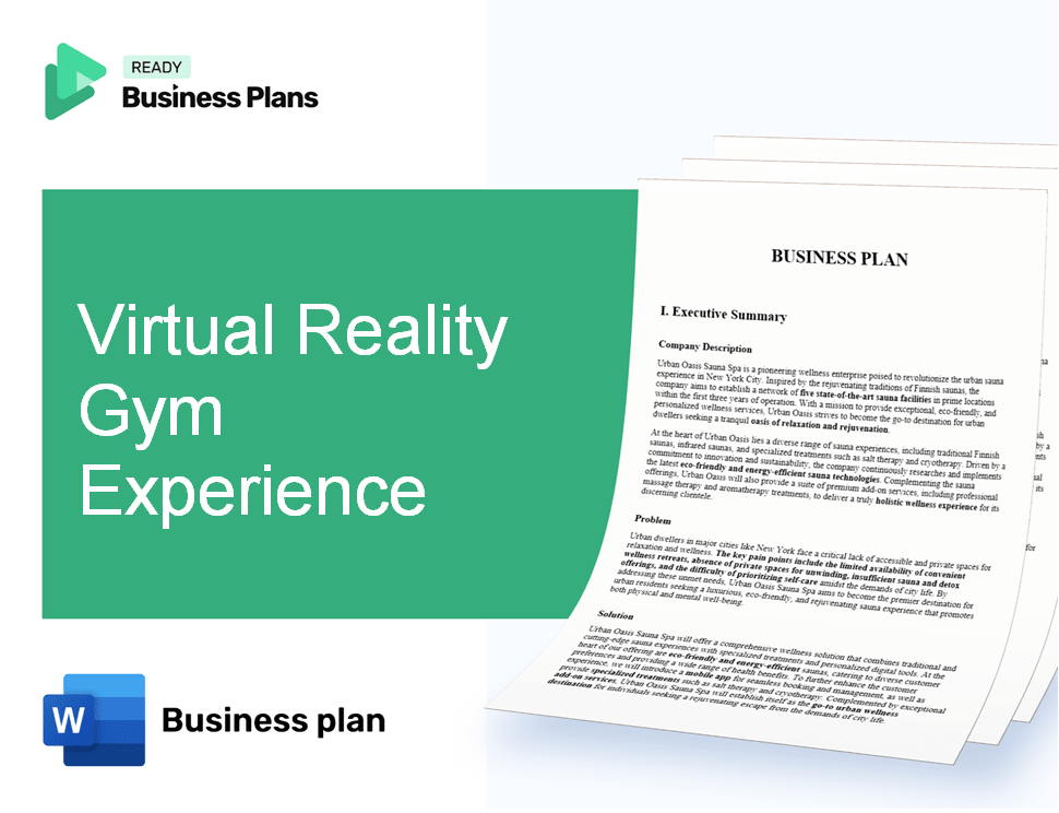 Virtual Reality Gym Experience Business Plan
